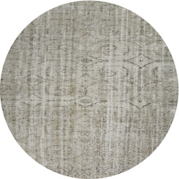 Round Contemporary Khaki Green Modern Rug, con459