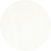 Round Contemporary Ivory White Solid Rug, con464