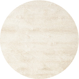 Round Machine Washable Contemporary Blanched Almond Beige Rug, wshcon466