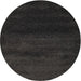 Round Machine Washable Contemporary Midnight Gray Rug, wshcon477