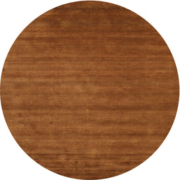 Round Machine Washable Contemporary Mahogany Brown Rug, wshcon47