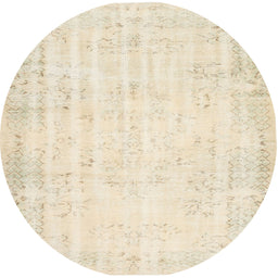 Round Machine Washable Contemporary Brown Rug, wshcon484