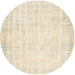 Round Machine Washable Contemporary Brown Rug, wshcon484