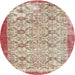 Round Contemporary Desert Sand Beige Modern Rug, con490