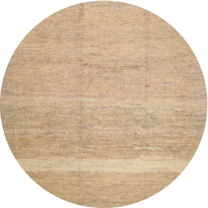 Round Contemporary Brown Modern Rug, con522