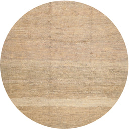Round Machine Washable Contemporary Peru Brown Rug, wshcon522