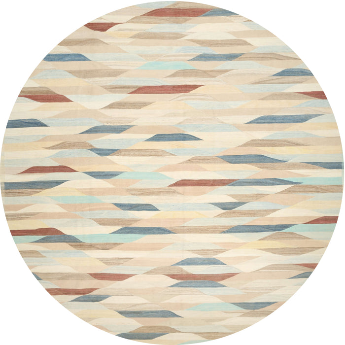 Round Machine Washable Contemporary Light Gold Rug, wshcon524
