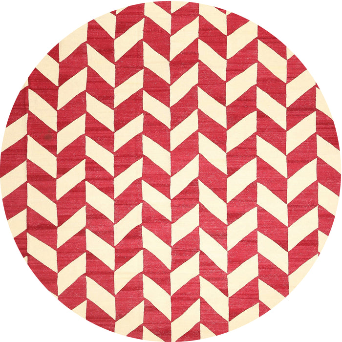 Round Machine Washable Contemporary Gold Rug, wshcon548