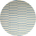 Round Contemporary Vanilla Gold Modern Rug, con551