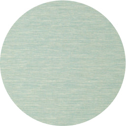 Round Machine Washable Contemporary Green Rug, wshcon562