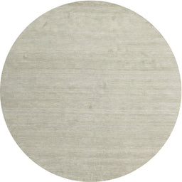Round Machine Washable Contemporary Pale Silver Gray Rug, wshcon580