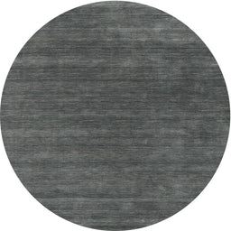 Round Contemporary Gray Modern Rug, con581