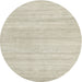 Round Contemporary Tan Brown Solid Rug, con586