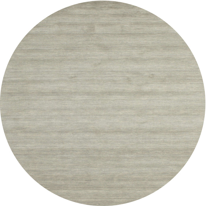 Round Machine Washable Contemporary Sage Green Rug, wshcon587