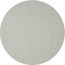 Round Contemporary Pale Silver Gray Modern Rug, con611