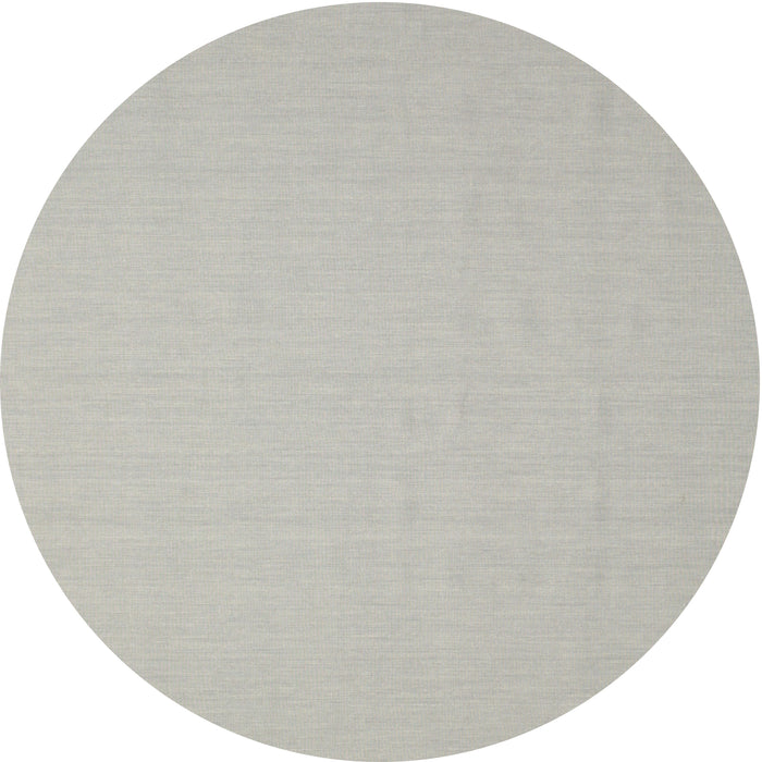 Round Machine Washable Contemporary Pale Silver Gray Rug, wshcon611