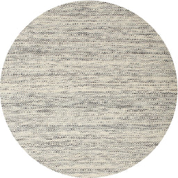 Round Contemporary Tan Brown Gold Modern Rug, con620