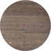 Round Contemporary Brown Modern Rug, con658