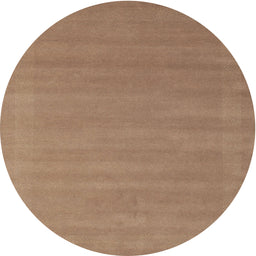 Round Contemporary Orange Brown Modern Rug, con663