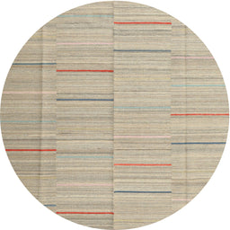 Round Contemporary Camel Brown Modern Rug, con690