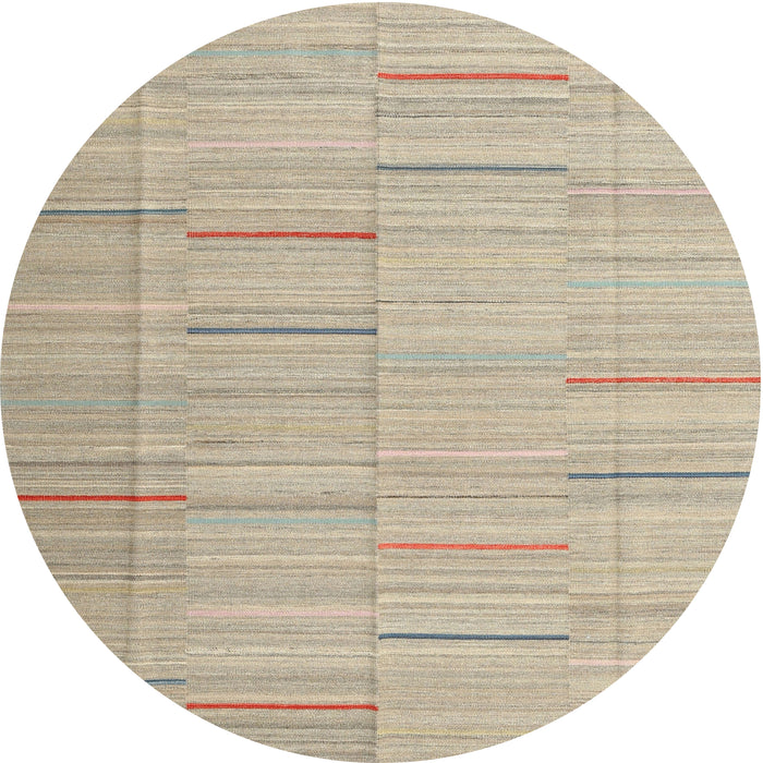 Round Machine Washable Contemporary Camel Brown Rug, wshcon690