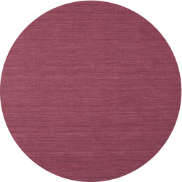 Round Contemporary Bright Maroon Red Modern Rug, con716