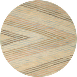 Round Machine Washable Contemporary Brown Rug, wshcon719