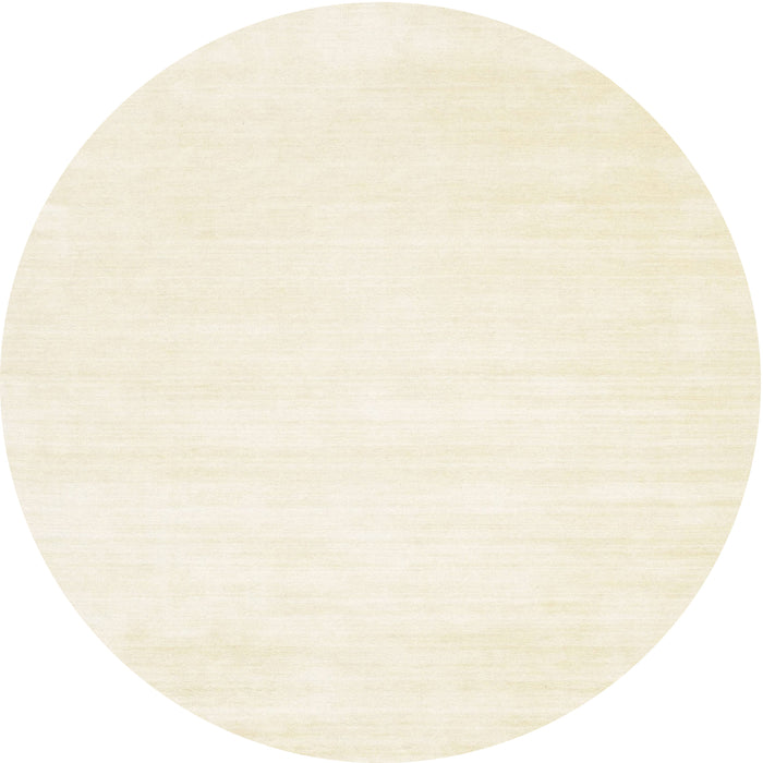 Round Machine Washable Contemporary Blanched Almond Beige Rug, wshcon71