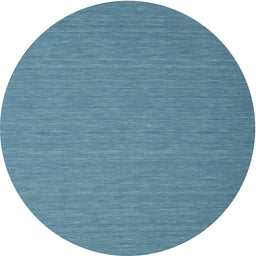 Round Machine Washable Contemporary Glacial Blue Ice Blue Rug, wshcon723