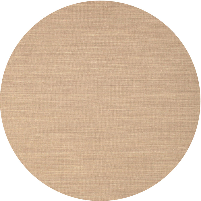 Round Machine Washable Contemporary Sand Brown Rug, wshcon724