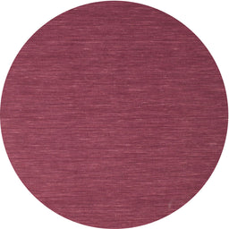 Round Machine Washable Contemporary Bright Maroon Red Rug, wshcon727