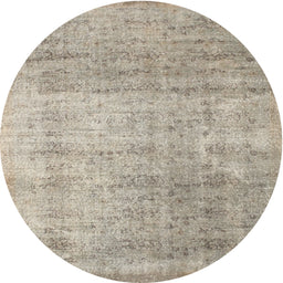 Round Contemporary Tan Brown Modern Rug, con730