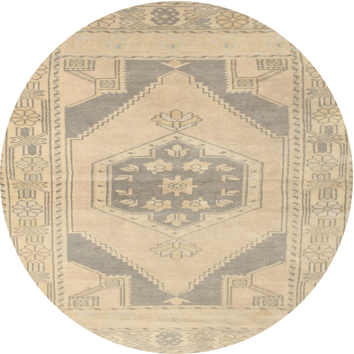 Round Machine Washable Contemporary Brown Rug, wshcon737