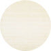 Round Machine Washable Contemporary Gold Rug, wshcon75