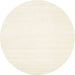 Round Machine Washable Contemporary Whip Beige Rug, wshcon76