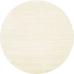 Round Contemporary Gold Solid Rug, con81