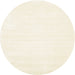 Round Contemporary Gold Solid Rug, con81