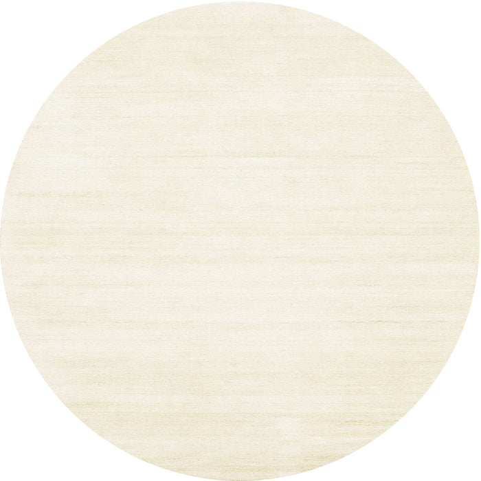Round Machine Washable Contemporary Gold Rug, wshcon81
