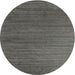 Round Contemporary Gray Modern Rug, con909