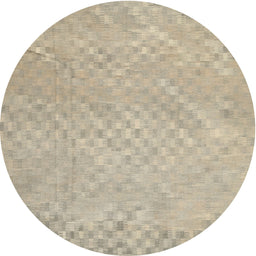Round Machine Washable Contemporary Camel Brown Rug, wshcon975