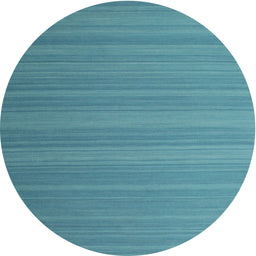 Round Machine Washable Contemporary Light Sea Green Rug, wshcon991