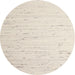 Round Contemporary Gold Solid Rug, con996