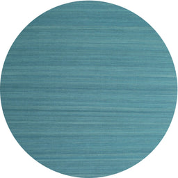 Round Machine Washable Contemporary Light Sea Green Rug, wshcon998