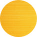 Round Machine Washable Contemporary Deep Yellow Rug, wshcon999