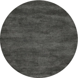Round Contemporary Gray Modern Rug, con9