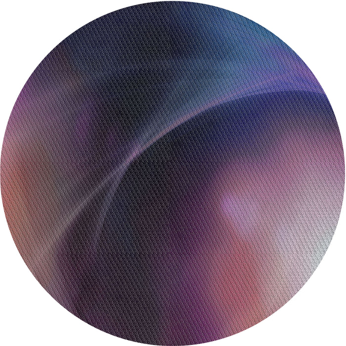 Round Patterned Lavender Purple Novelty Rug, pat101