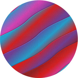 Round Patterned Purple Novelty Rug, pat1034