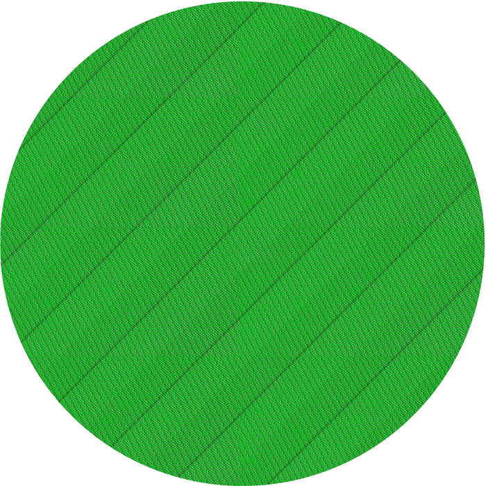 Round Patterned Lime Green Novelty Rug, pat1038