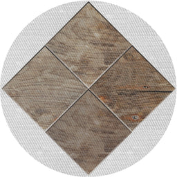 Round Machine Washable Transitional Brown Rug, wshpat1047