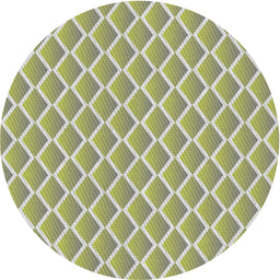 Round Machine Washable Transitional Gold Rug, wshpat1049